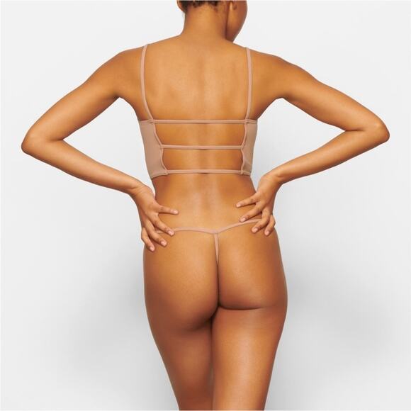 SKIMS Fits Everybody Strappy Back Cami Tank Sienna Nude Tan Size 3XL NEW - Picture 4 of 12